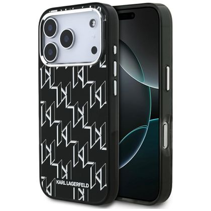 Etui Karl Lagerfeld IML KL Monogram MagSafe do iPhone 17 Pro / 18 Pro czarny