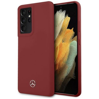 Mercedes MEHCS21LSILRE S21 Ultra G998czerwony/red hardcase Silicone Line
