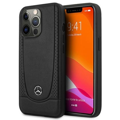 Mercedes MEHCP14LARMBK iPhone 14 Pro6,1" czarny/black hardcase Leather Urban