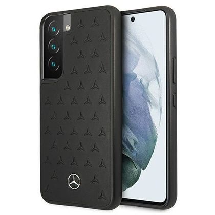 Mercedes MEHCS22SPSQBK S22 S901czarny/black hardcase Leather Stars Pattern
