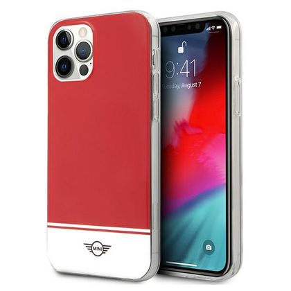Mini MIHCP12MPCUBIRE iPhone 12/12 Pro6,1" czerwony/red hard case Stripe Collection
