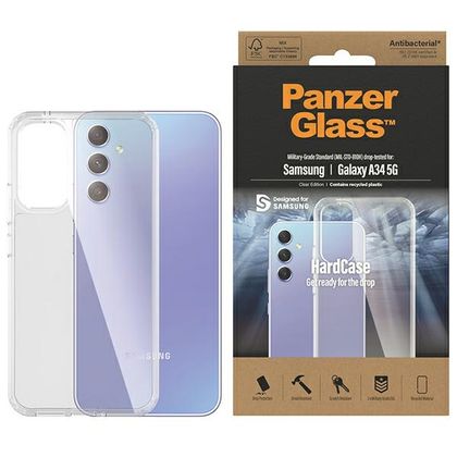 PanzerGlass HardCase Samsung A34 5GA346 Antibacterial Military grade clear 0444