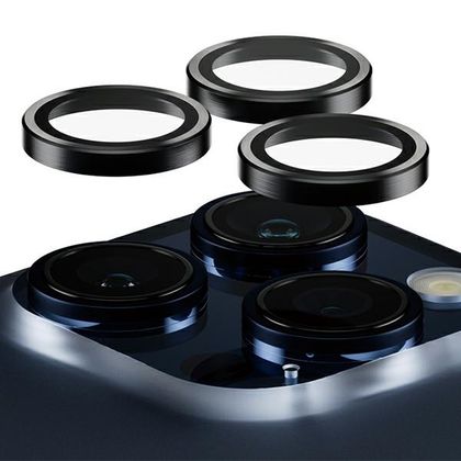 PanzerGlass Hoops Camera iPhone 15 Pro6.1" / 15 Pro Max 6.7" czarny/black 1139 camera lens protector hoop optic rings