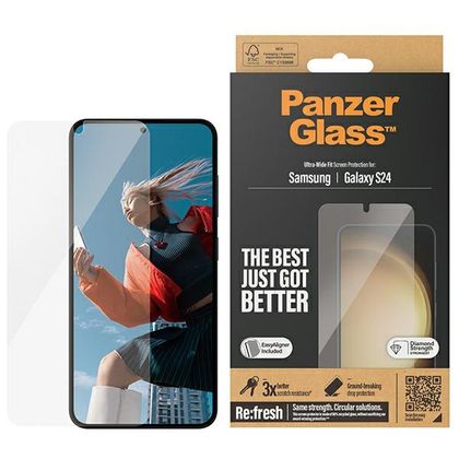 PanzerGlass Ultra-Wide Fit Sam S24 S921Screen Protection 7350 z aplikatorem