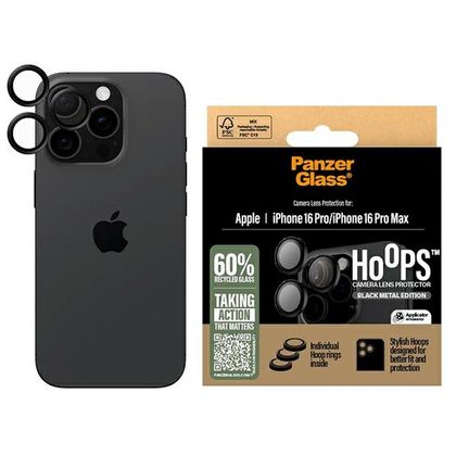 PanzerGlass Hoops Lens Protector iPhone 16 Pro 6.3" / 16 Pro Max 6.9" Black 1284
