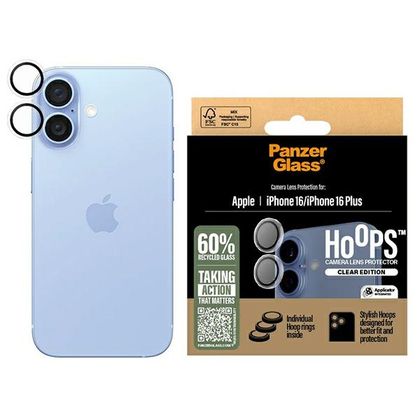 PanzerGlass Hoops Lens Protector iPhone 16 6.1" / 16 Plus 6.7" Transparent 1285
