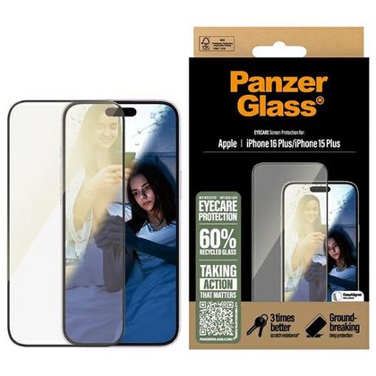 PanzerGlass EyeCare Screen ProtectoriPhone 16 Plus / 15 Plus 6.7" Ultra-Wide Fit 2867