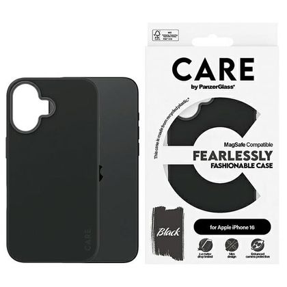 Etui CARE by PanzerGlass Fashion Case iPhone 16 6.1" czarny/black MagSafe 1377