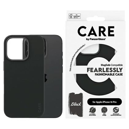 Etui CARE by PanzerGlass Fashion Case iPhone 16 Pro 6.3" czarny/black MagSafe 1378