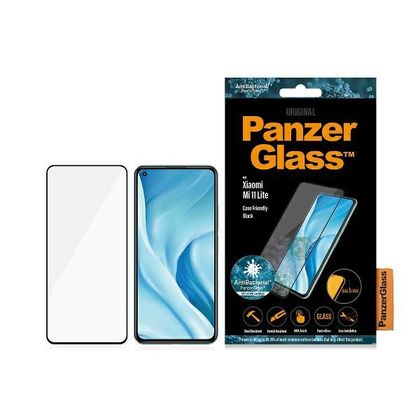 PanzerGlass E2E Regular Xiaomi Mi 11Lite 5G, Case Friendly, Antibacterial czarny/black