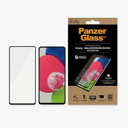 PanzerGlass E2E Microfracture Sam A52/A52 5G/A53 5G Case Friendly AntiBacterial czarny/black