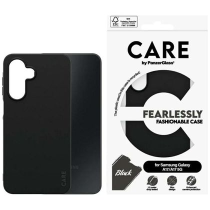 Etui CARE by PanzerGlass Fearlessly Fashionable do Samsung Galaxy M17 5G / A17 / A17 5G czarny