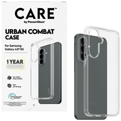 Etui CARE by PanzerGlass Flagship Urban Combat do Samsung Galaxy A37 5G przezroczysty