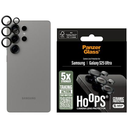 Szkło ceramiczne na obiektyw PanzerGlass Hoops Lens Protector do Samsung Galaxy S25 Ultra ceramic