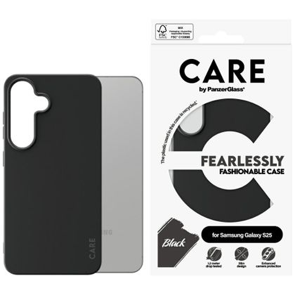 Etui CARE by PanzerGlass Fashion do Samsung Galaxy S25 czarny
