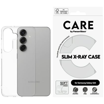Etui CARE by PanzerGlass Fashion X-Ray do Samsung Galaxy S25 przezroczysty