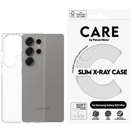Etui CARE by PanzerGlass Fashion X-Ray do Samsung Galaxy S25 Ultra przezroczysty