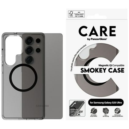 Etui CARE by PanzerGlass Flagship Urban Combat Black QI do Samsung Galaxy S25 Ultra dymny