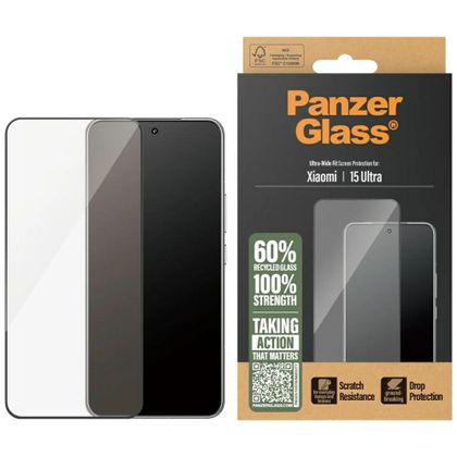 Szkło hartowane PanzerGlass Ultra-Wide Fit w. Black Frame do Xiaomi 15 Ultra