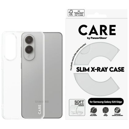 Etui CARE by PanzerGlass Fashion X-Ray do Samsung Galaxy S25 Edge przezroczysty