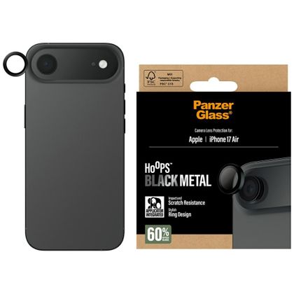 Szkło hartowane na obiektyw PanzerGlass Hoops do iPhone Air czarny