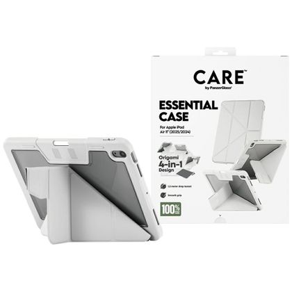 Etui Care by PanzerGlass Y fold do iPad Air 11" M2 2024 / M3 2025 / M4 2026 jasnoszary