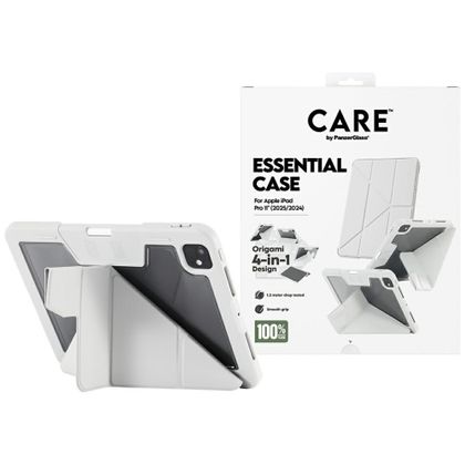 Etui Care by PanzerGlass Y fold do iPad Pro 11" M4 2024 / M5 2025 jasnoszary