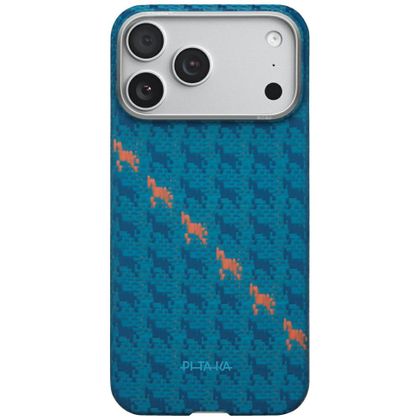 Etui PITAKA Happiness Rides Edge CaseMagSafe do iPhone 17 Pro Max indigo