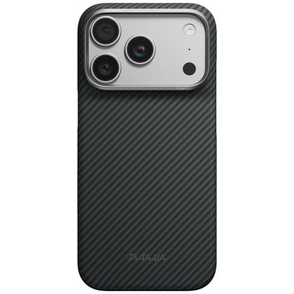 Etui PITAKA Edge Case do iPhone 18 Pro / 17 Pro czarno-szary