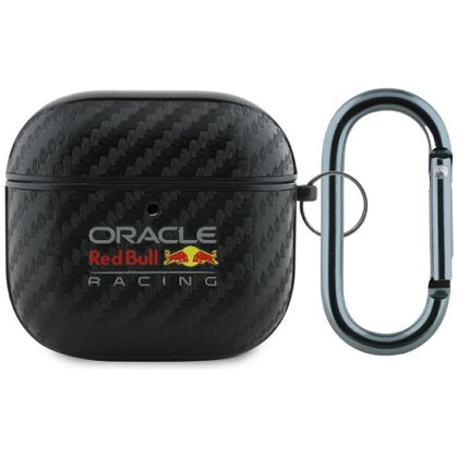 Etui Red Bull PU Carbon Logo do AirPods 4 / 5 czarny