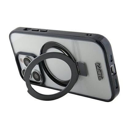 Tumi TUHMP15LSSFC iPhone 15 Pro 6.1"biały/white hardcase Transparent Ring Stand Magsafe