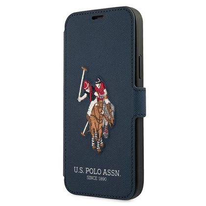 US Polo USFLBKP12MPUGFLNV iPhone 12/12Pro 6,1" granatowy/navy book Polo Embroidery Collection