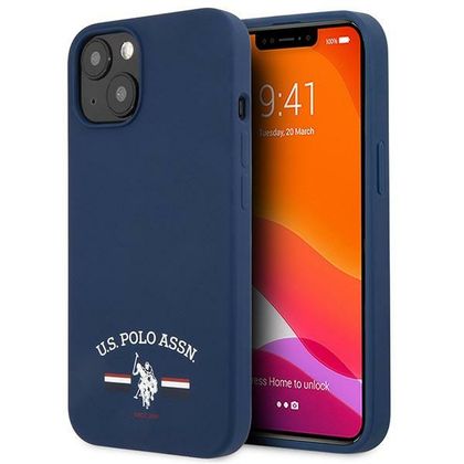 US Polo USHCP13MSFGV iPhone 13 / 14 / 156.1" granatowy/navy Silicone Collection
