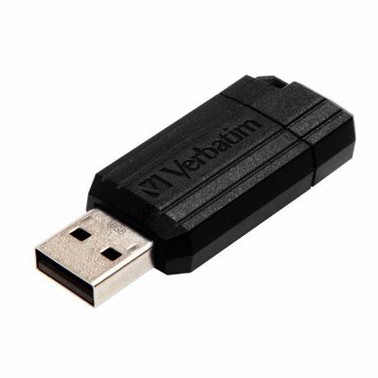 Verbatim Pendrive 16GB USB-A 2.0PinStripe czarny/black 49063