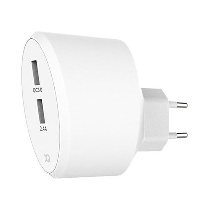 Xqisit Ład. sieciowa 2xUSB + QC 3.0biała/white 31540