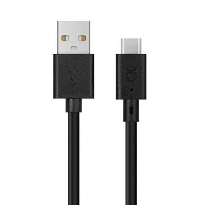 Xqisit kabel Charge & Sync USB A -USB C3.0m czarny/black 31298