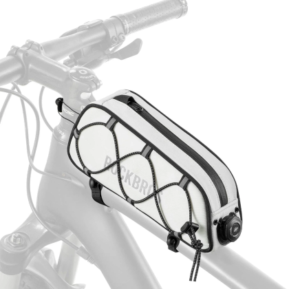 Torba rowerowa Rockbros TL004 ROAD TO SKY 0,7 l na ramę wodoodporna - biała