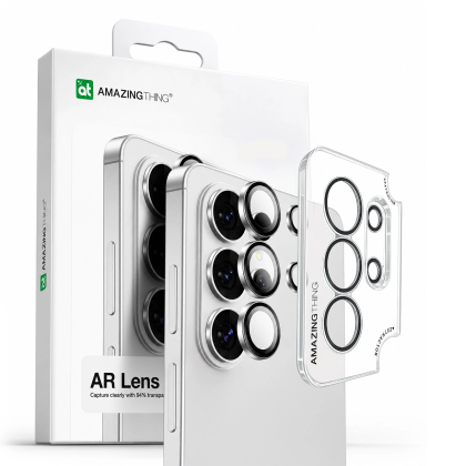 Szkło hartowane AMAZINGTHING Radix AR Lens Glass na wyspę aparatu do Samsung S26 Ultra - srebrne