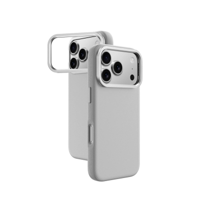 Etui AMAZINGTHING Glamour na iPhone 17 Pro Max z podstawką kompatybilne z MagSafe - szare