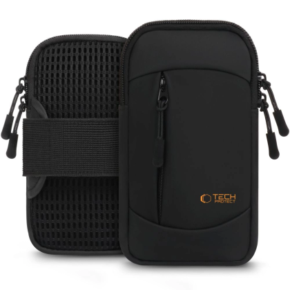 Opaska Tech-Protect M6 Universal Sport na ramię - czarno-pomarańczowa