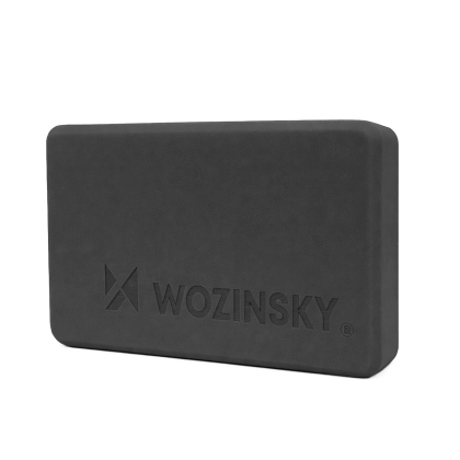 Kostka do jogi Wozinsky WKDJ-B do pilatesu i ćwiczeń rozciągających - czarna