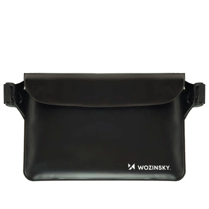 Saszetka Wozinsky WWS-01 wodoodporna nerka PVC - czarna