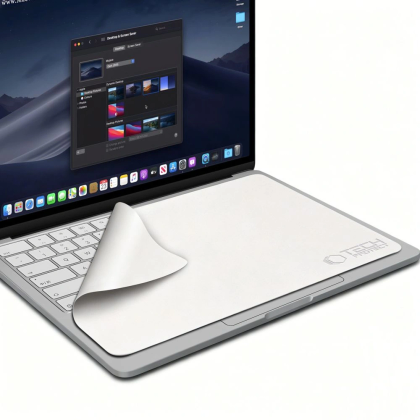 Ściereczka do ekranu Tech-Protect Polishing Cloth z mikrofibry na laptop Laptop 13 - 14" - szara