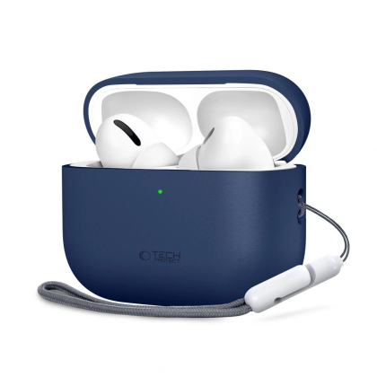 Etui Tech-Protect Silicone na AirPods Pro 3 - granatowe