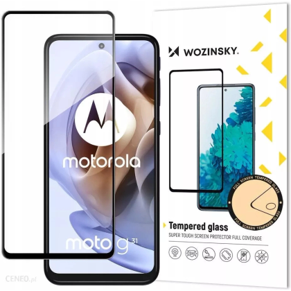 Wozinsky Full Glue szkło hartowane Moto G51 na cały ekran z ramką czarny