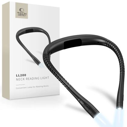 Lampka bezprzewodowa Tech-Protect LL200 do czytania na plecy - czarna