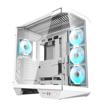 Obudowa komputerowa DARKFLASH DY470 + 4 wentylatory (biała)
