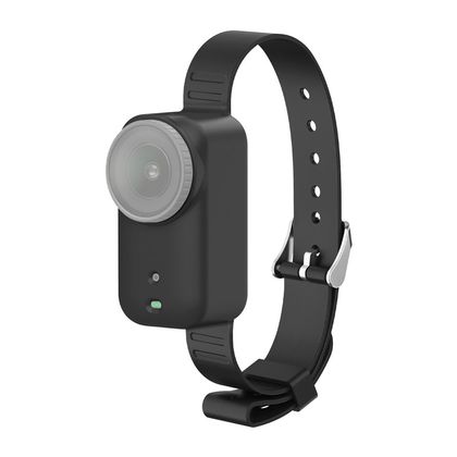 Silikonowa opaska / Obroża dla zwierząt Puluz dla DJI Osmo Nano (Czarna)