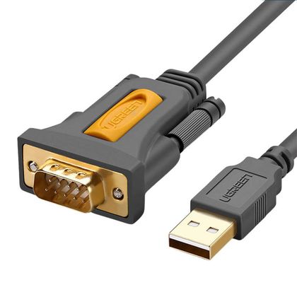 Kabel UGREEN CR104 USB-DB9 RS-232 1m (czarny)