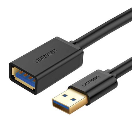 Kabel UGREEN US129 USB-A-USB-A 1.5m (czarny)